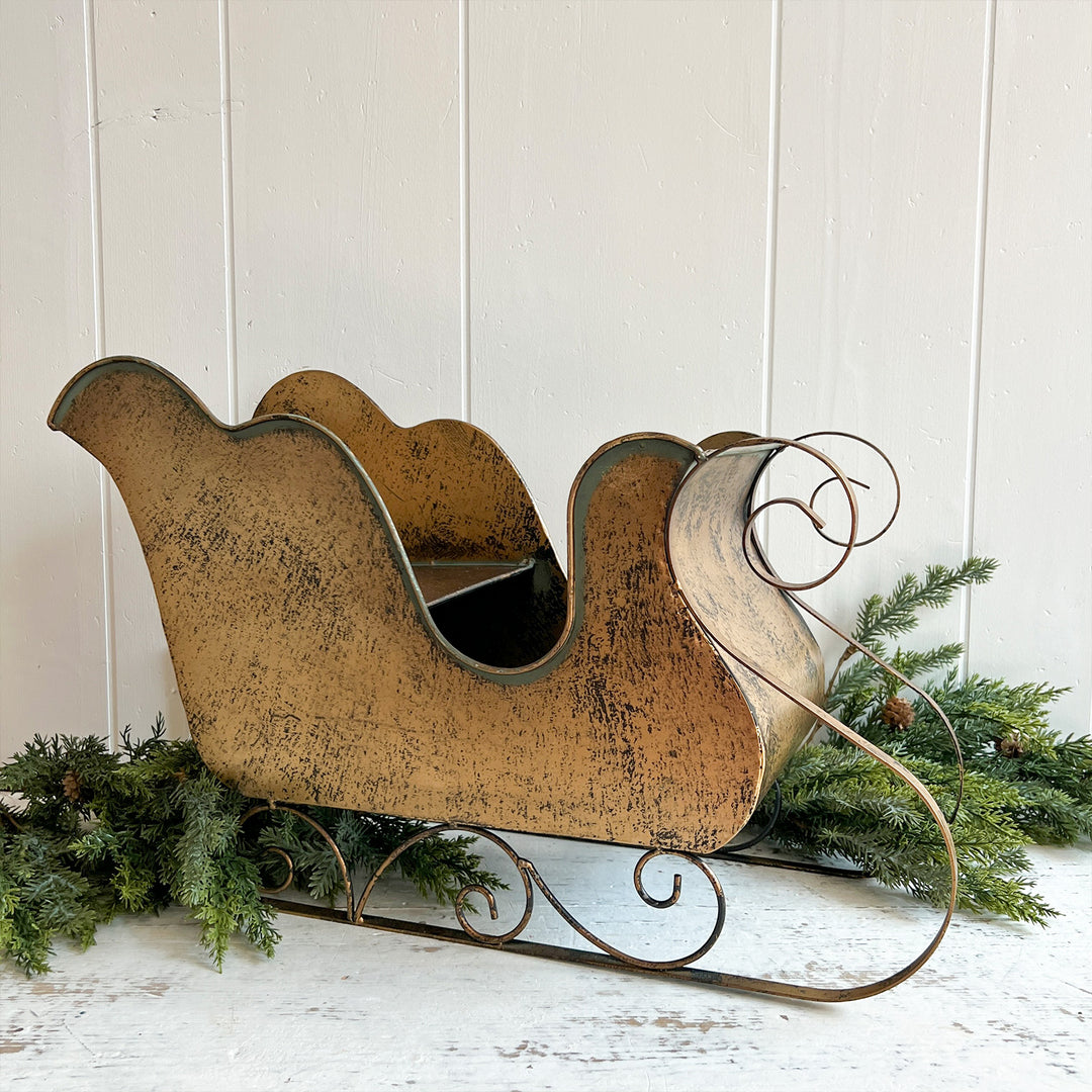 Antique Bronze Sleigh
