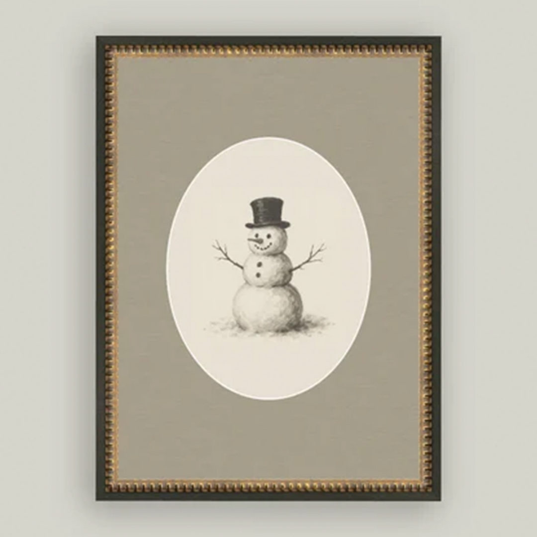 Oval Snowman