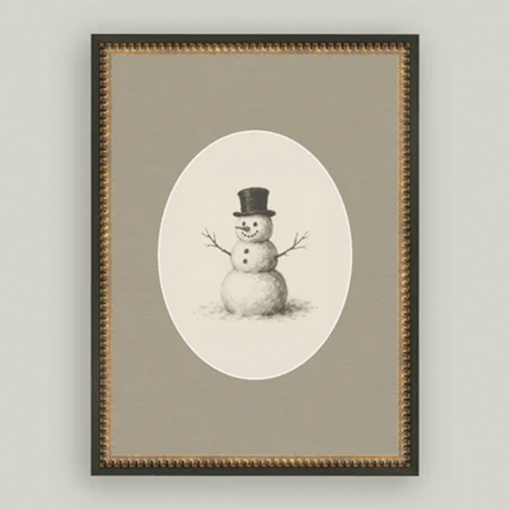 Oval Snowman