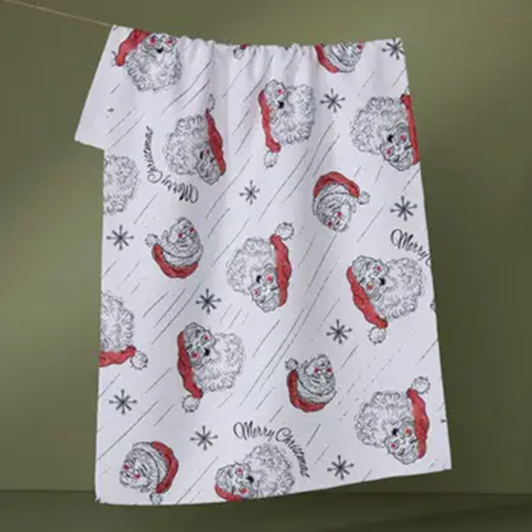 Claus Christmas Tea Towel