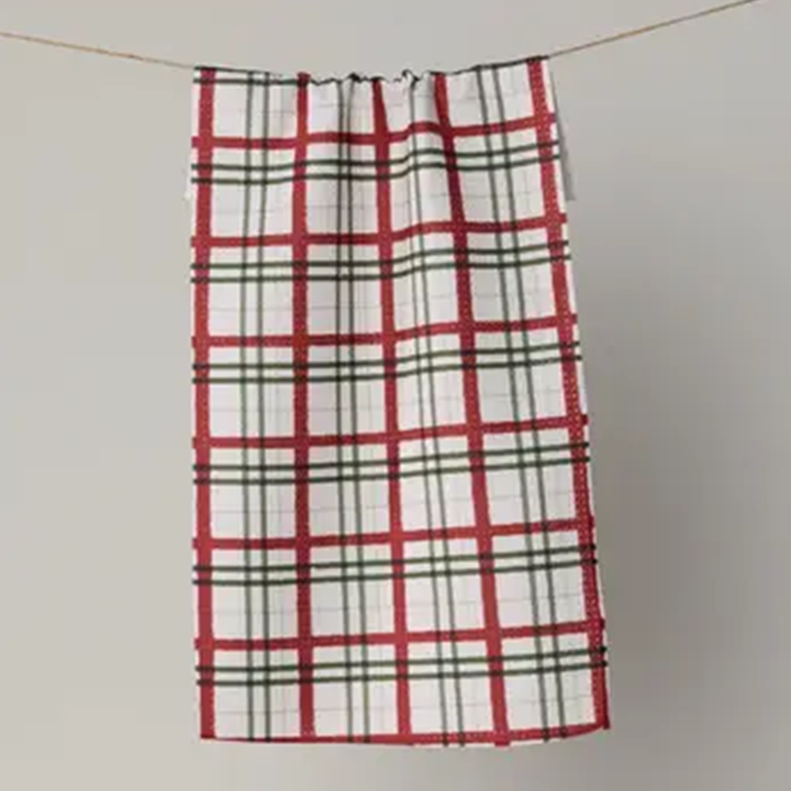 Ribbon Plaid Mini Tea Towel