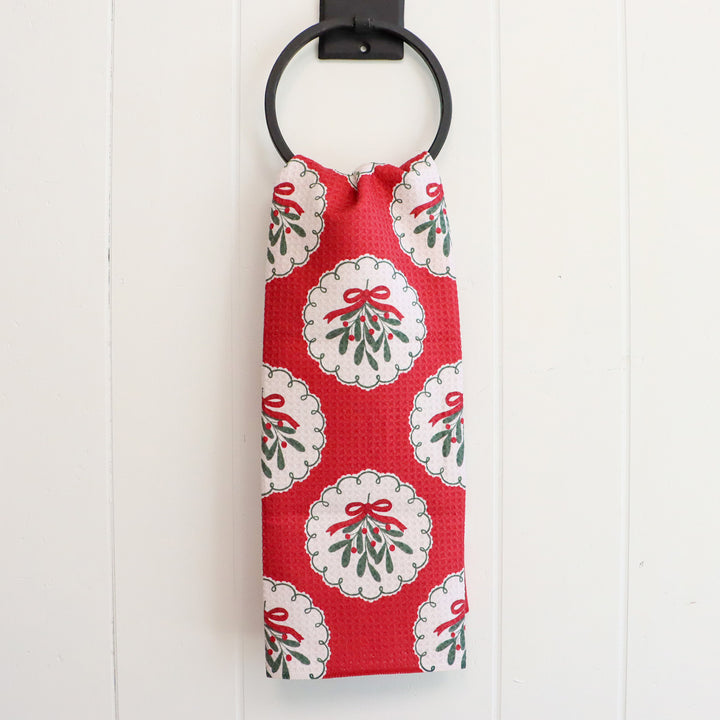 Merry Mistletoe Tea Towel