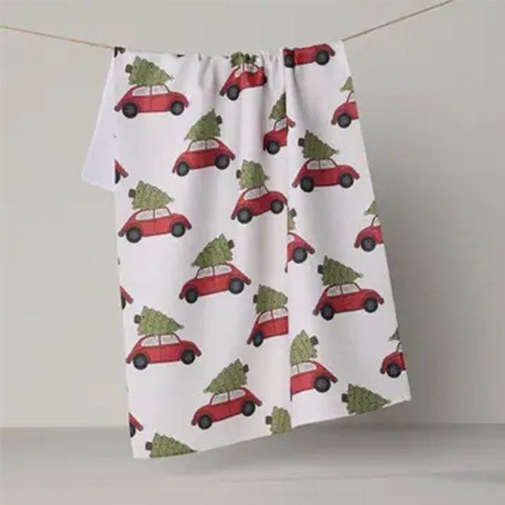 Merry Miles Tea Towel