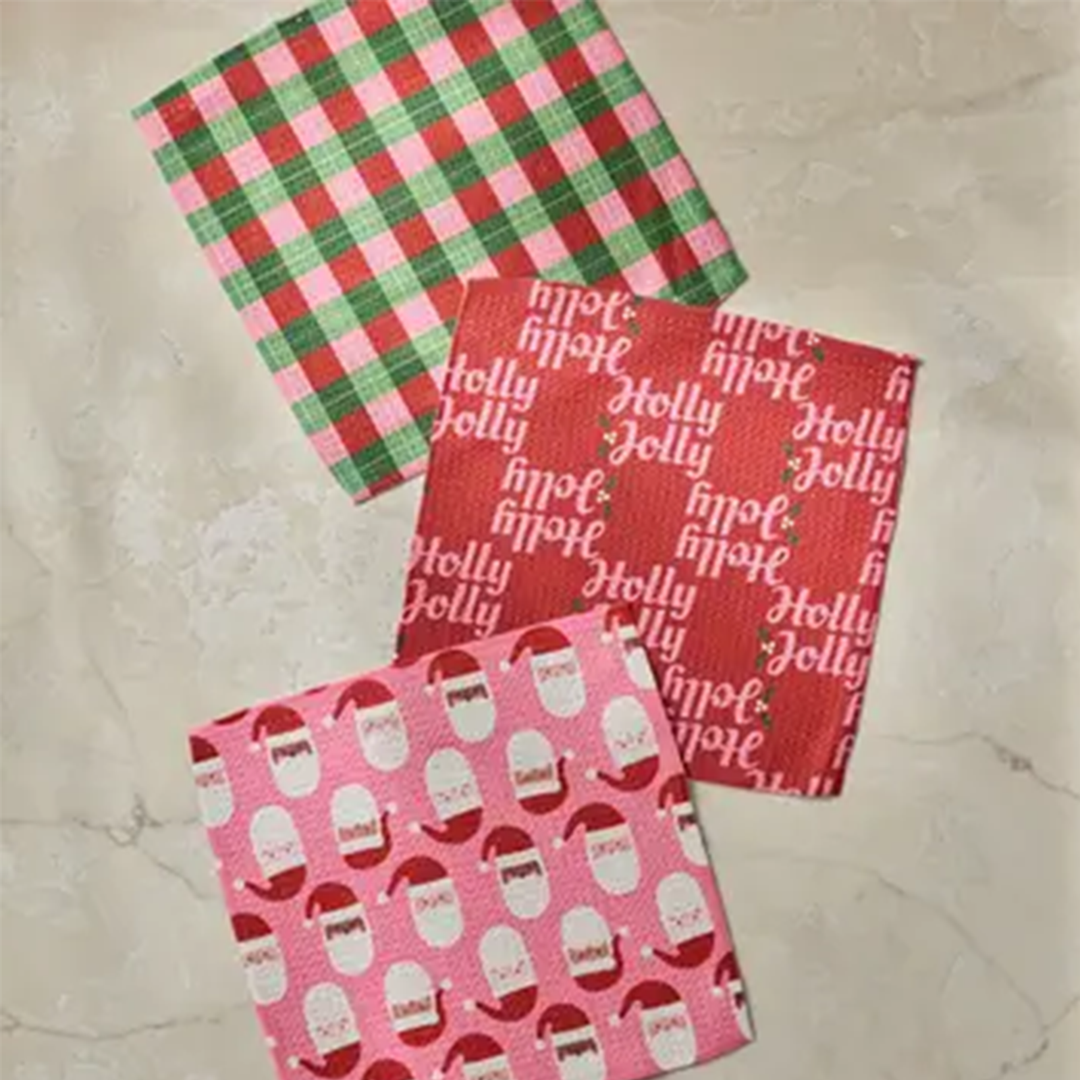 Holly Jolly Dishcloth Set