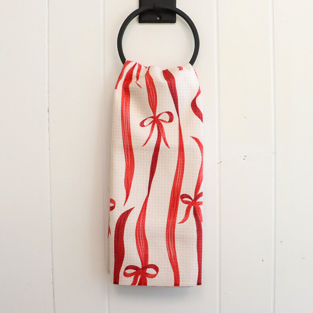 Falling Ribbon Tea Towel