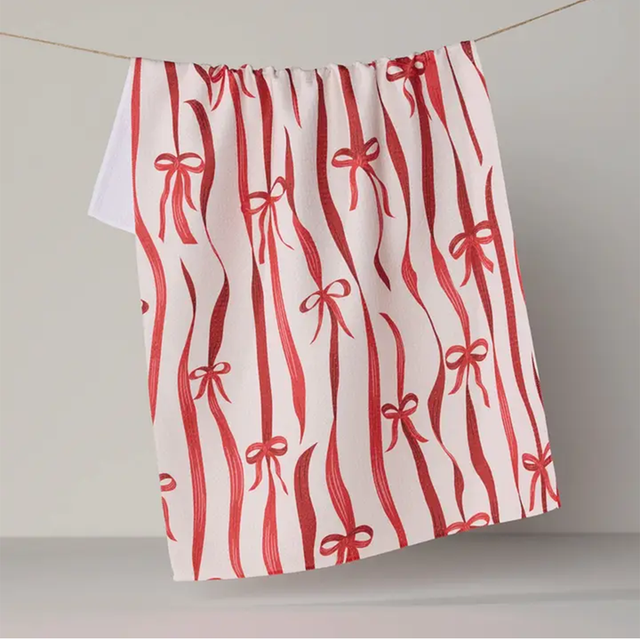 Falling Ribbon Tea Towel