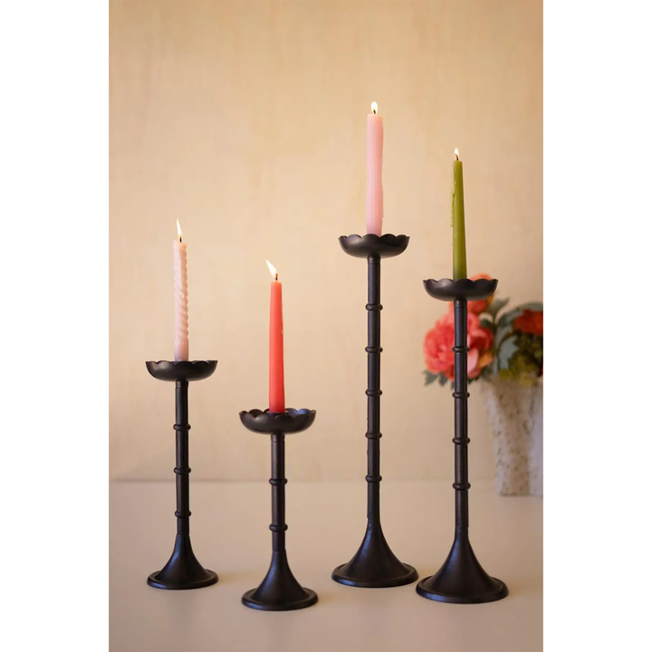 Cast Aluminum Taper Candle Holder