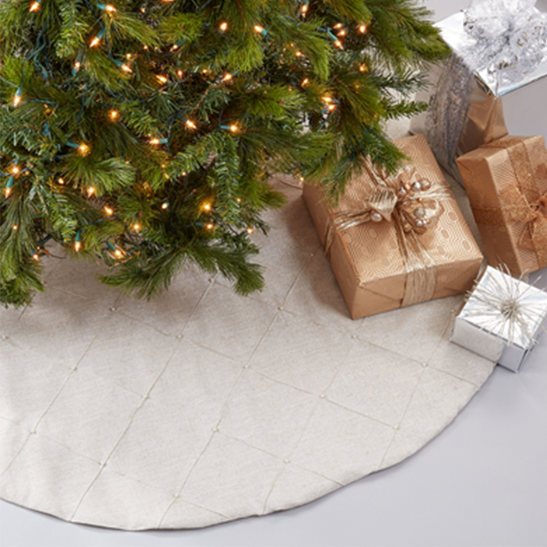 Diamond Stitched Tree Skirt