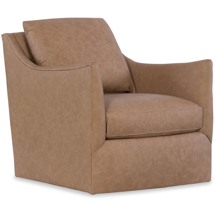 Cade Leather Swivel Chair