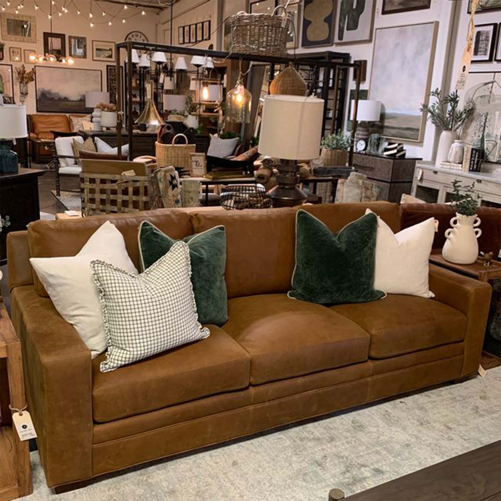 Hanley 93" Leather Sofa