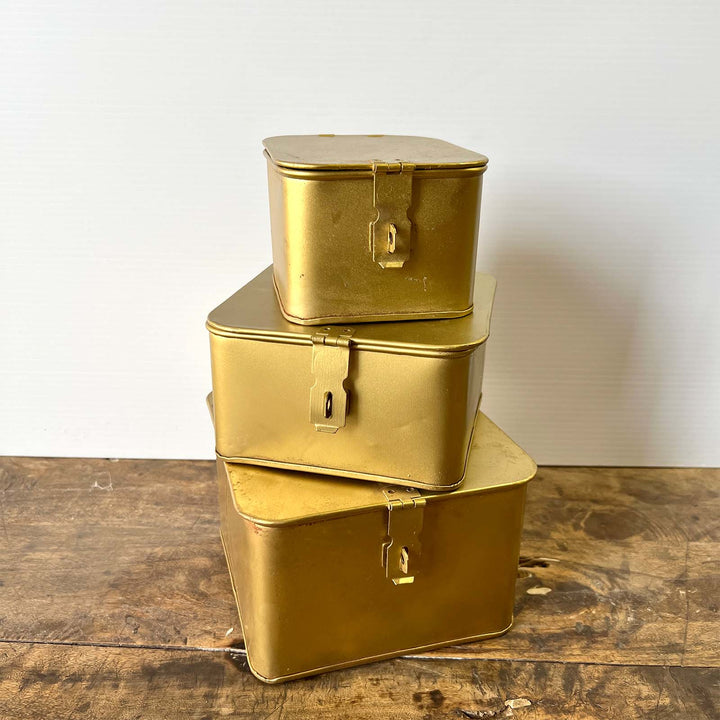 Square Brass Box - Large