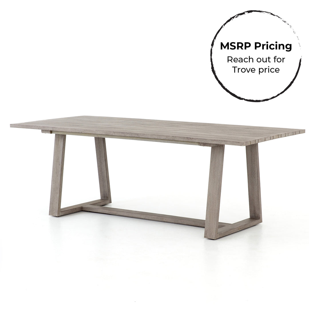 Athena 86" Outdoor Dining Table