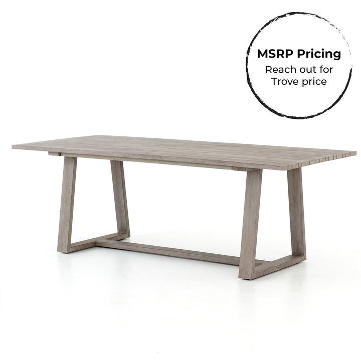 Athena 86" Outdoor Dining Table