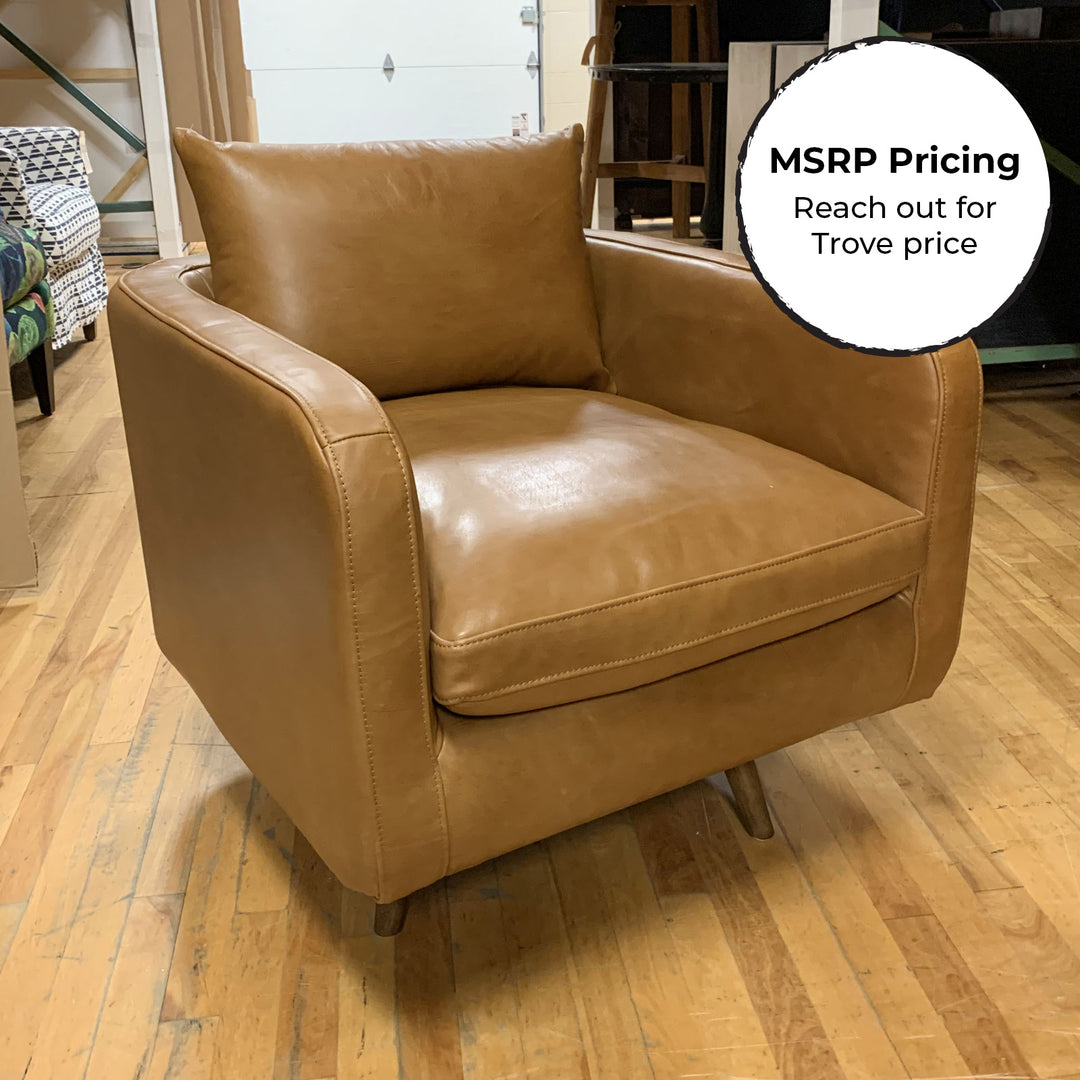 Kailey Leather Swivel Chair