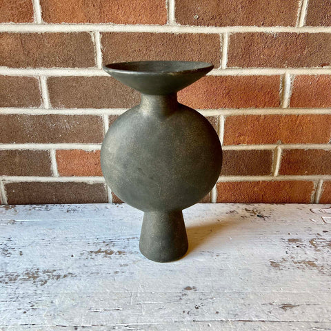 Earthy Brown Ceramic Vase