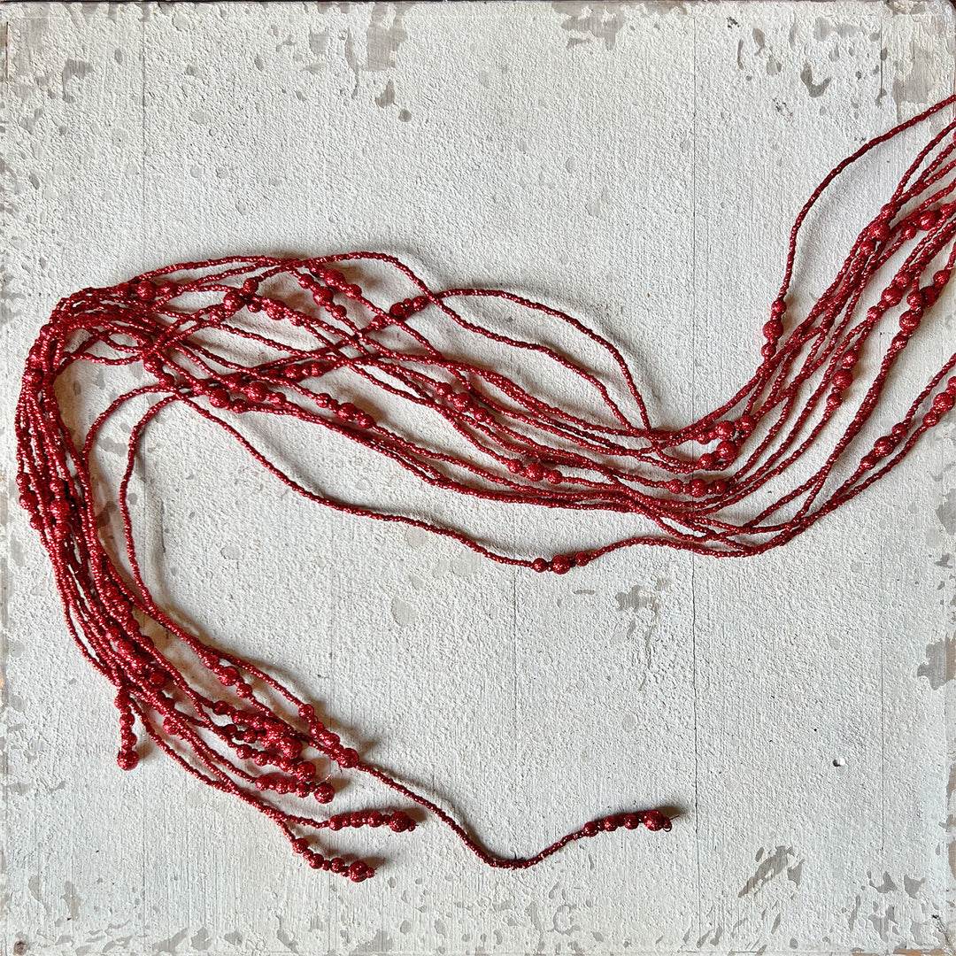 Red Glitter Garland