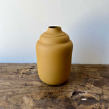 Metal Vase - Mustard Yellow