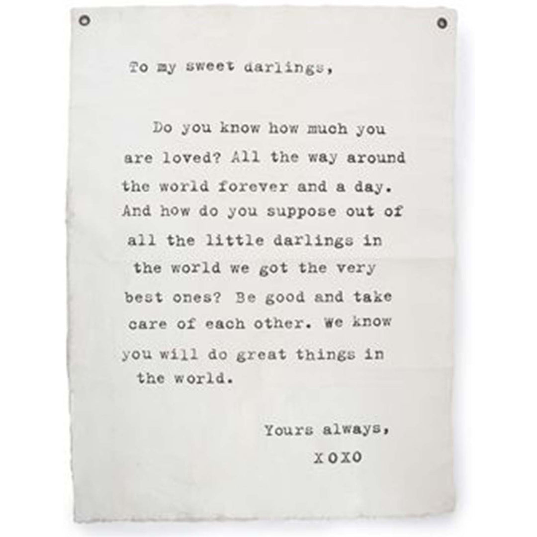 wall tarp To My Sweet Darling Wall Tarp – Trove Warehouse