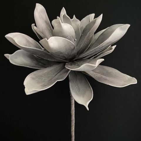 Grey & White Foam Flower
