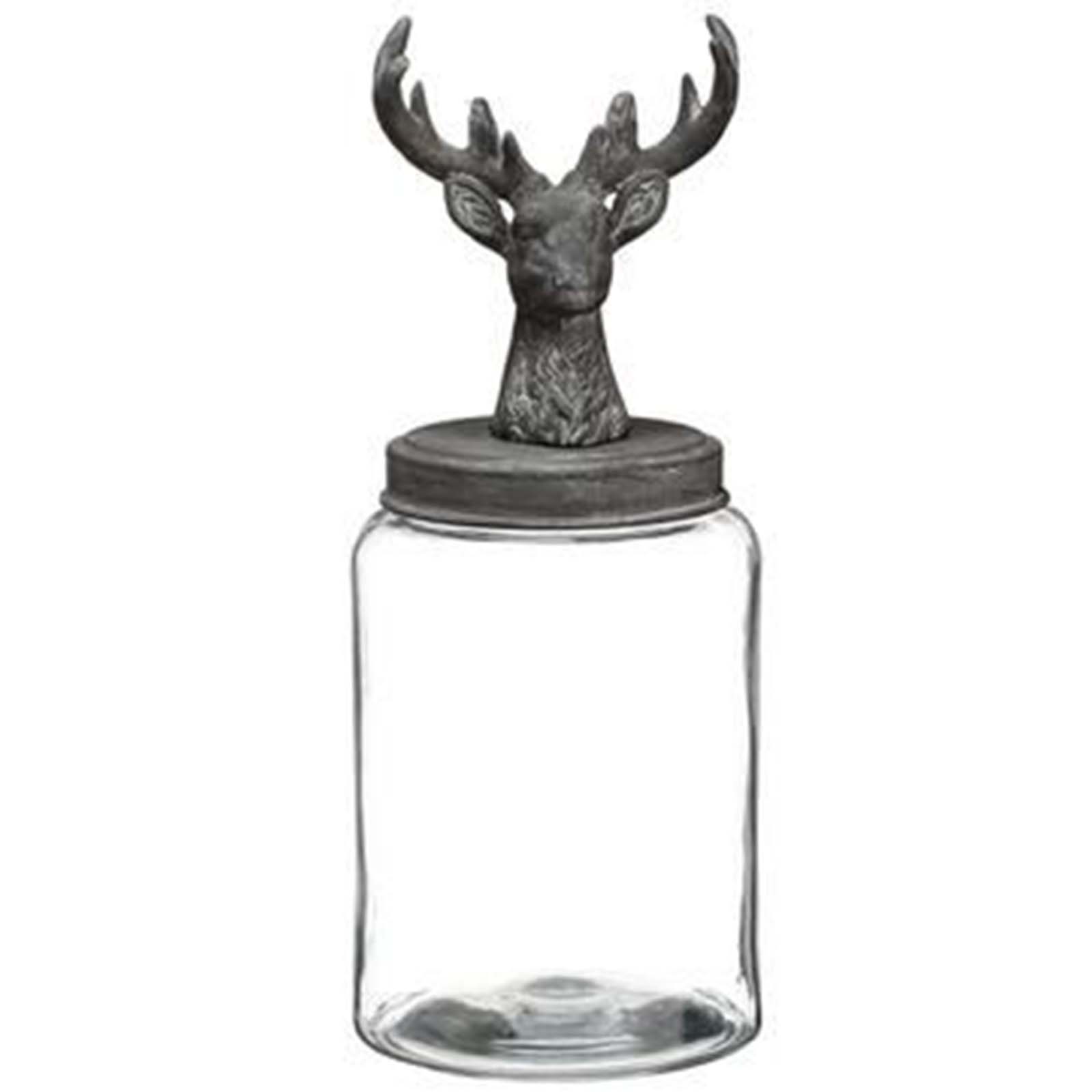 Reindeer Glass Jar