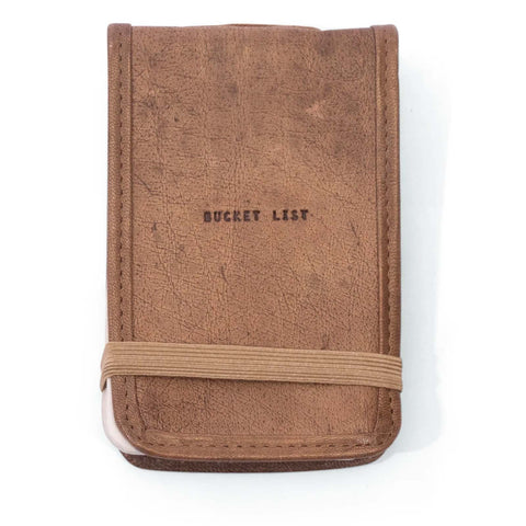 Mini Leather Journal - Bucket List