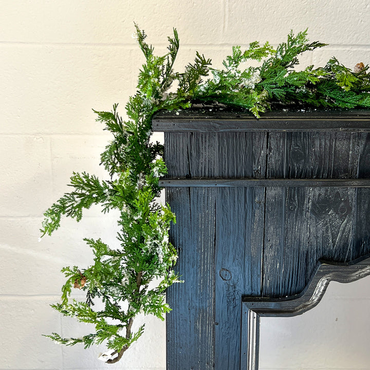 65" Iced Cedar Garland