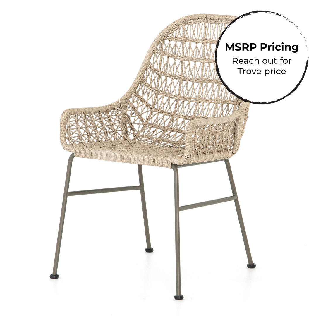Bandera Outdoor Dining Chair, Vintage White