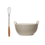 Cream Bowl and Whisk