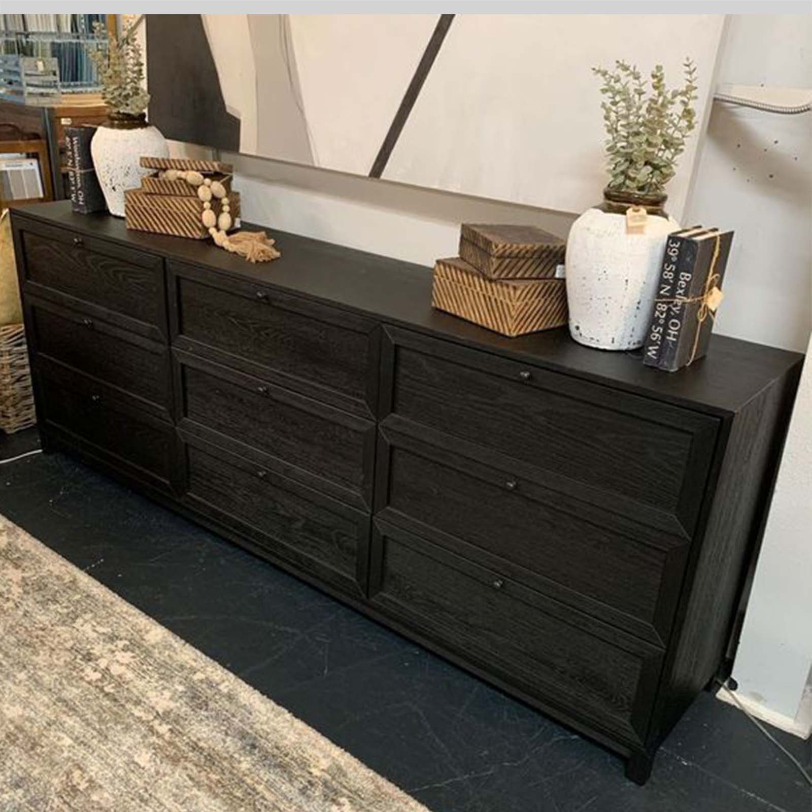 Four Hands Millie 9 Drawer Dresser- Black Four Hands Millie 9 Drawer Dresser- Black