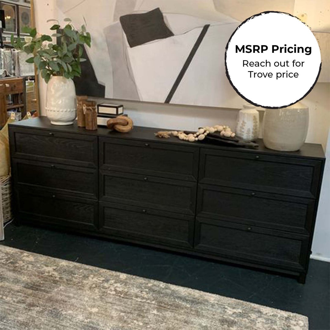 Four Hands Millie 9 Drawer Dresser- Black