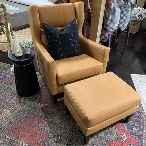 Arbor Wing Chair with Ottoman