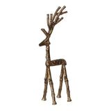 Cast Aluminum Gold Twig Deer