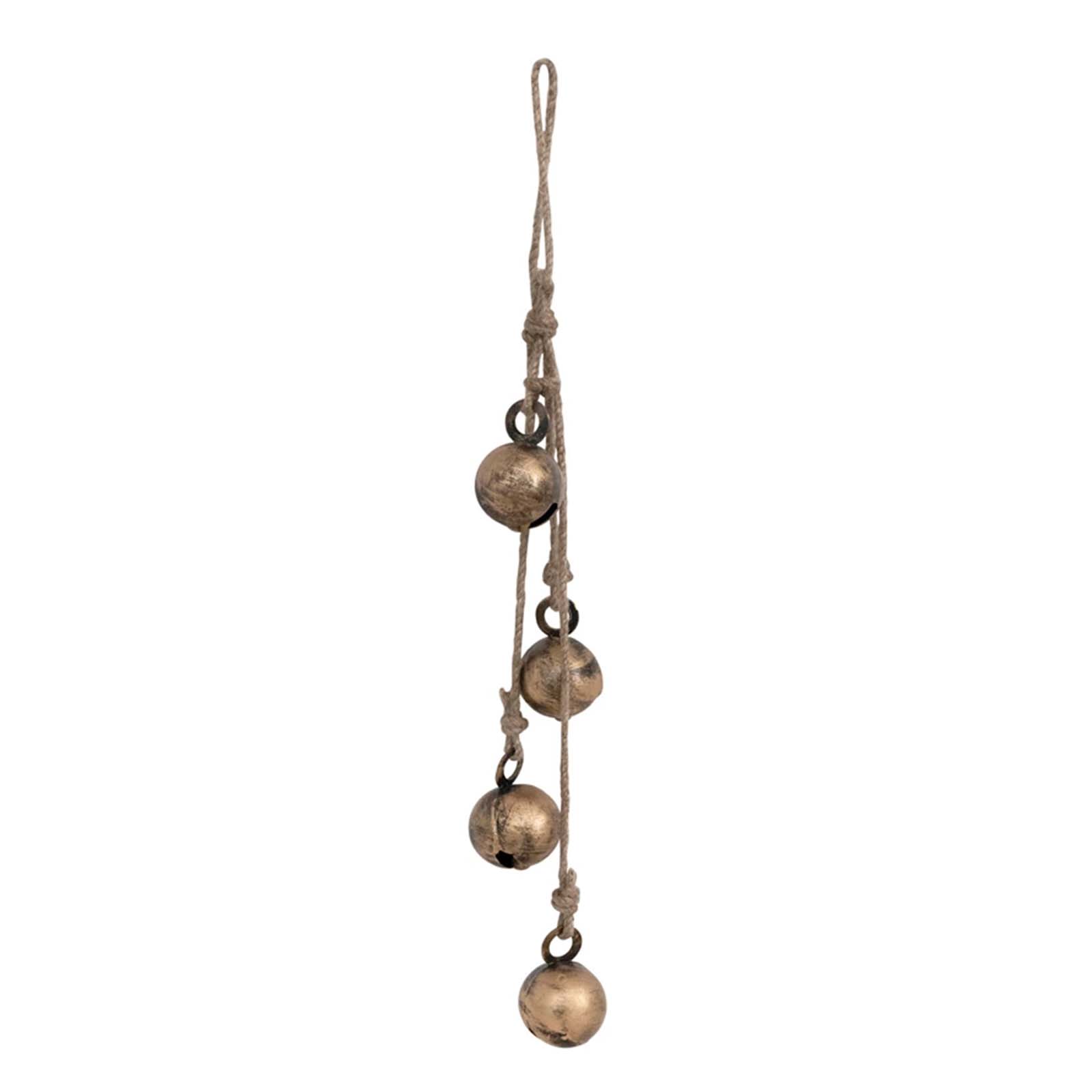 Brass Jingle Bells on Jute