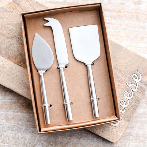 Brushed Nickel Cheese Set