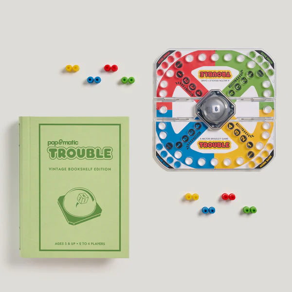 Vintage Bookshelf Board Game - Trouble