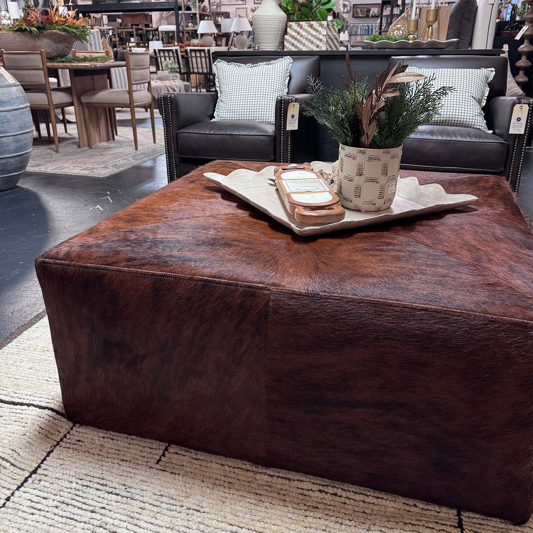 Arlo 42" Leather Ottoman