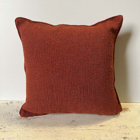 20" x 20" Brick Red Pillow