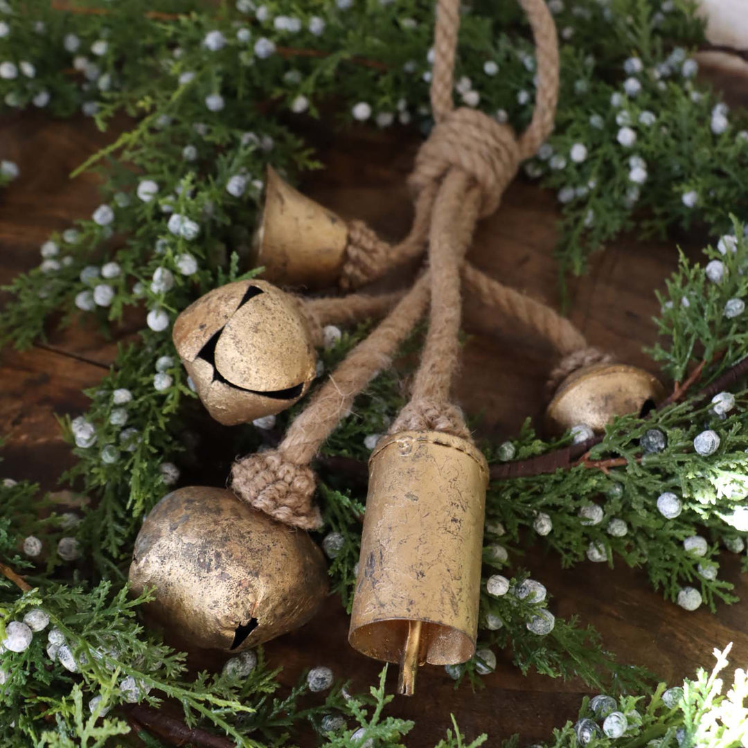 Bells On Jute Hanger