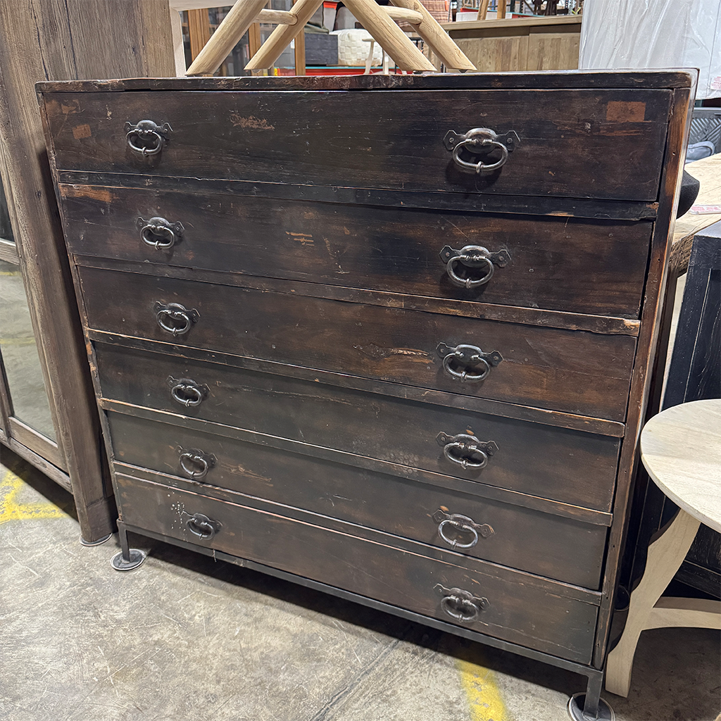 Bradley Dark Brown 6 Drawer Chest