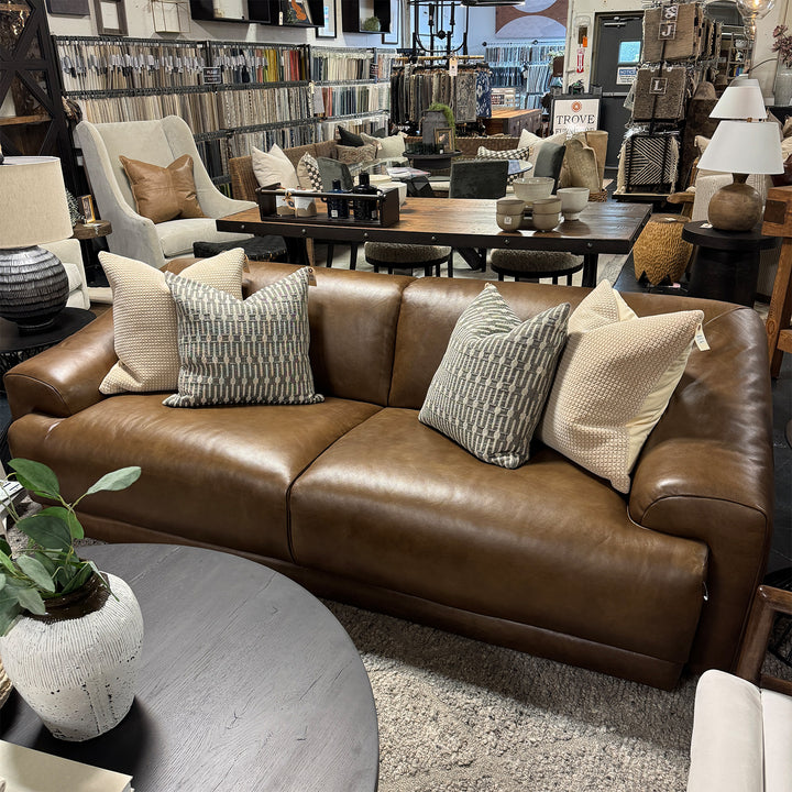 Fleetwood 94" Leather Sofa