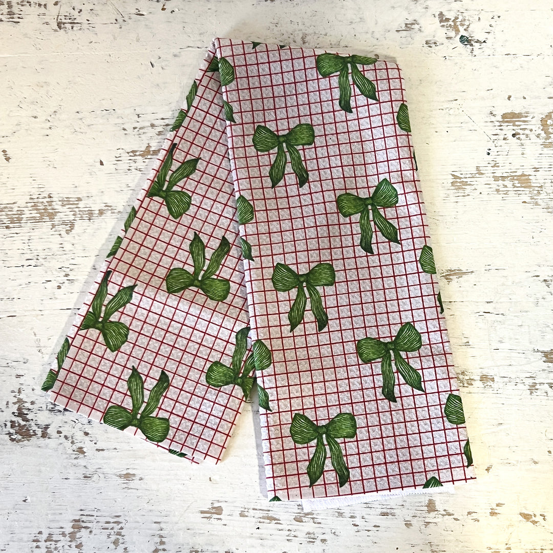 Ribbon and Cheer Tea Towel