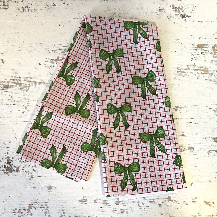 Ribbon and Cheer Tea Towel