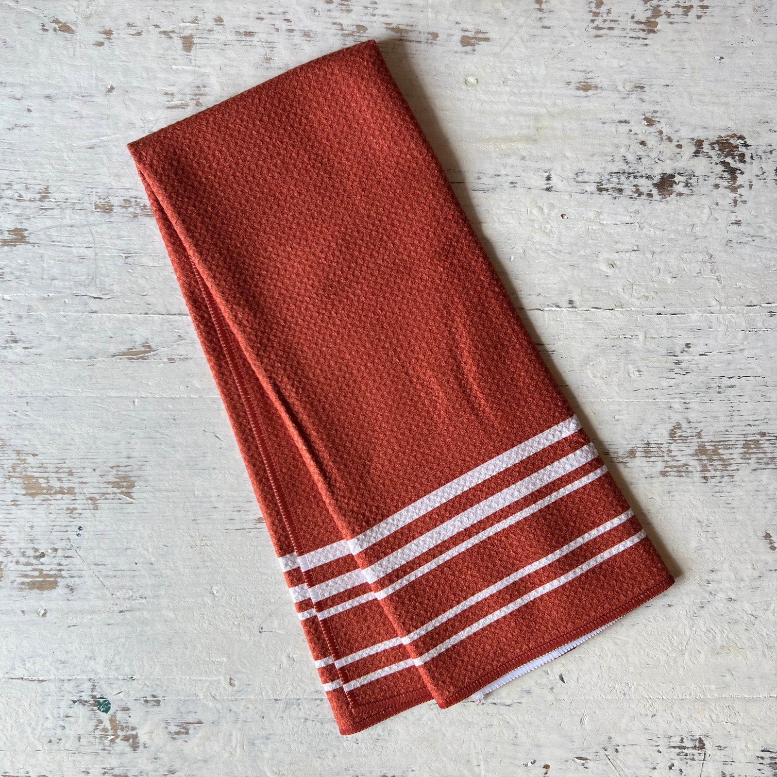 Burnt Orange Fall Tea Towel