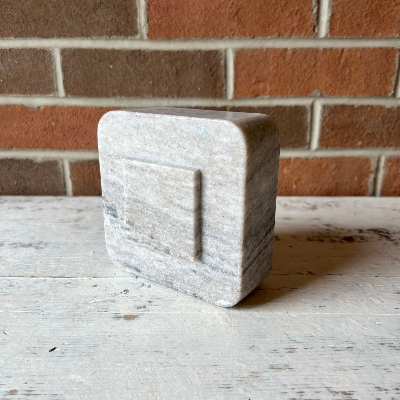 Square Marble Bookend