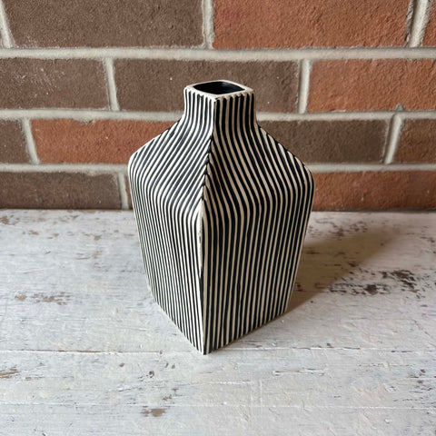 Black & White Lines Vase