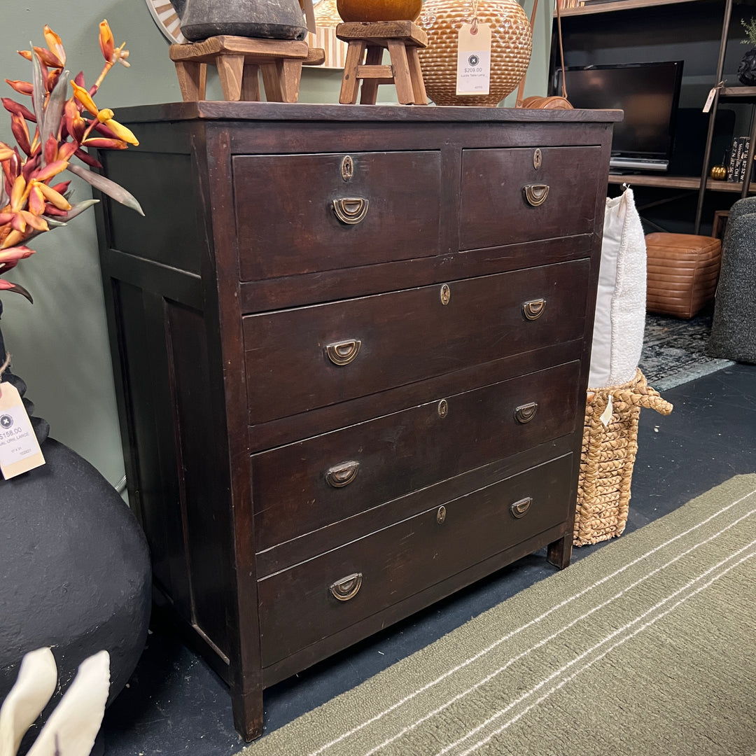 Vintage 5 Drawer Bureau