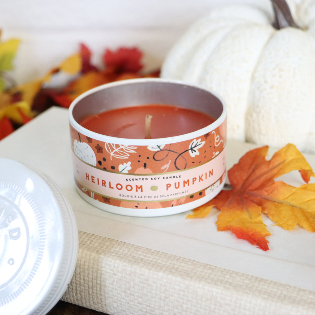 Tin Candle - Pumpkin