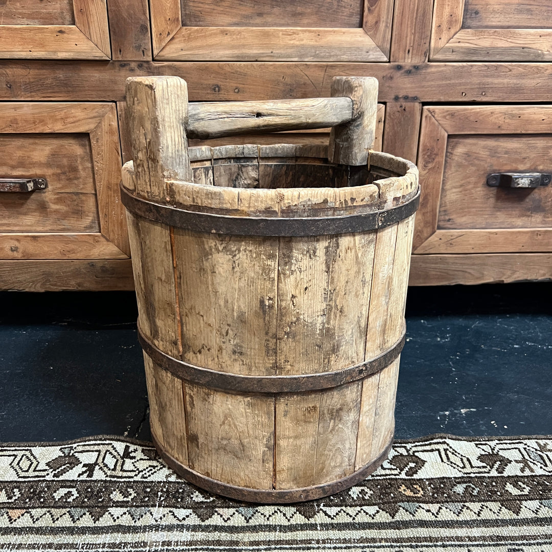 Antique Wooden Bucket