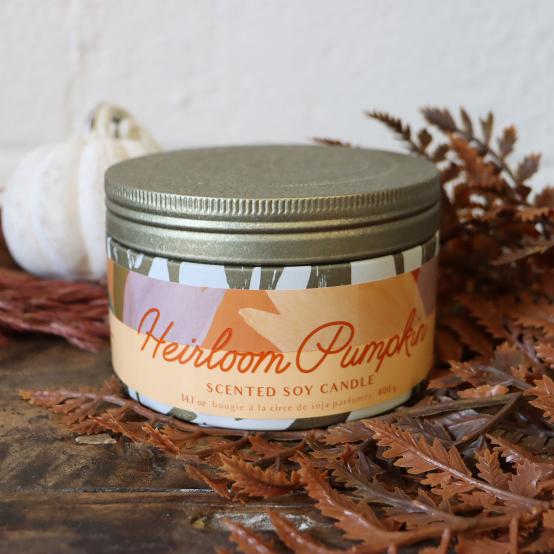 Large Tin Candle - Heirloom Pumpkin