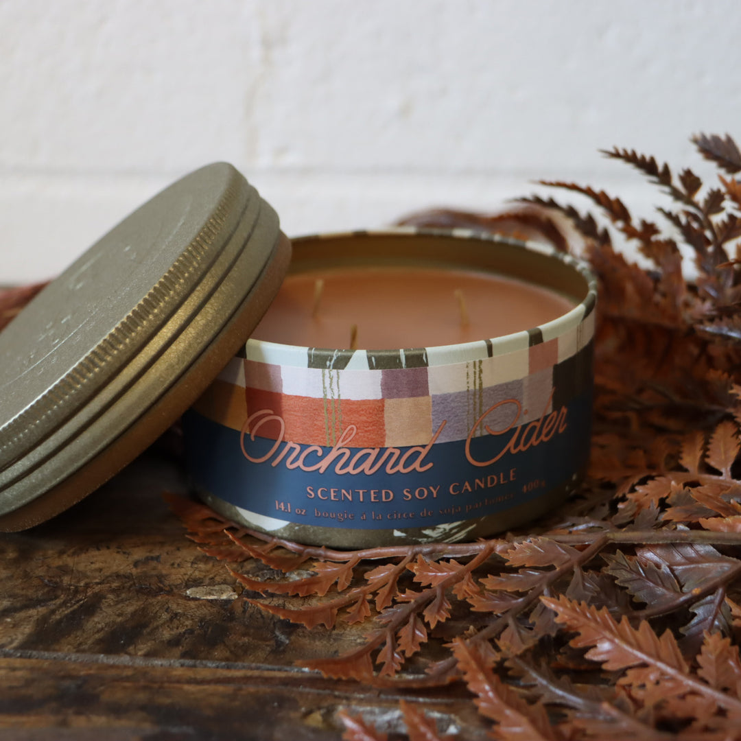 Large Tin Candle - Orchard Cider